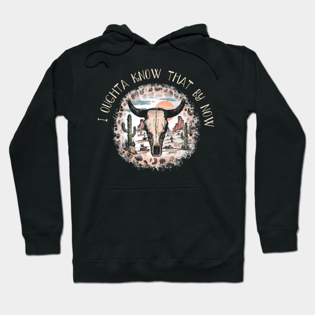 I Oughta Know That By Now Leopard Cactus Western Deserts Hoodie by Chocolate Candies